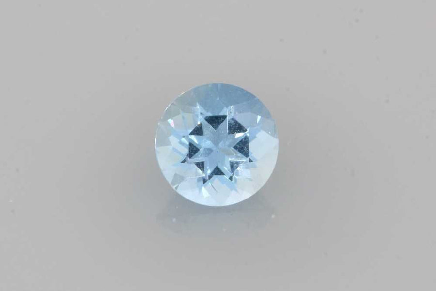 Round Blue Aquamarine 0.49ct loose gemstone