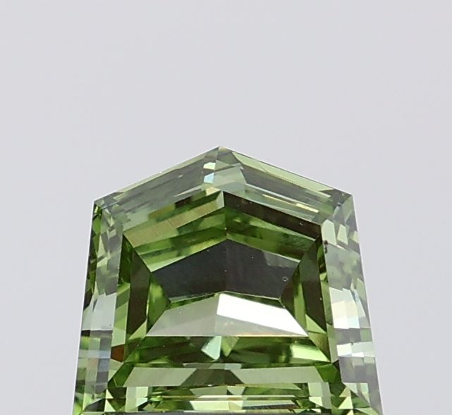Pentagonal Fancy Vivid Green Lab-grown Diamond 1.35ct VS1 loose diamond