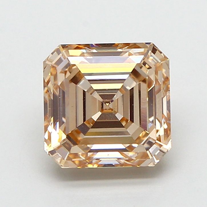 Asscher Very Light Brown Lab-grown Diamond 2.09ct VVS2 loose diamond