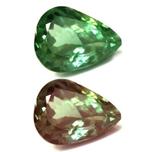Pear Green Alexandrite 0.91ct loose gemstone