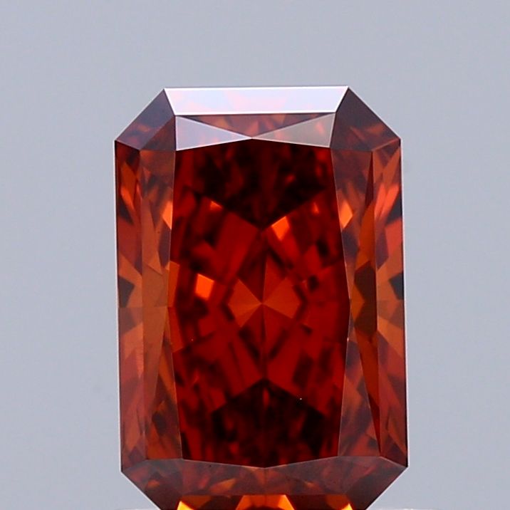 Radiant Fancy Vivid Orange Lab-grown Diamond 1.11ct VVS2 loose diamond