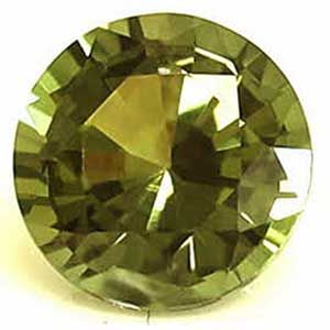 Round Green Alexandrite 0.4ct loose gemstone