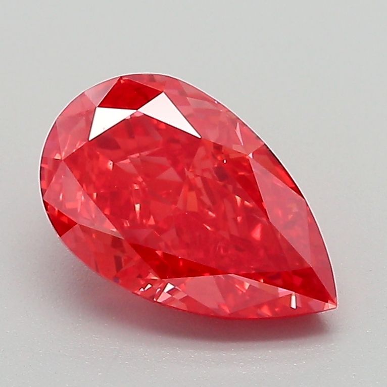 Pear Fancy Vivid Orangey Pink Lab-grown Diamond 1.61ct VS1 loose diamond
