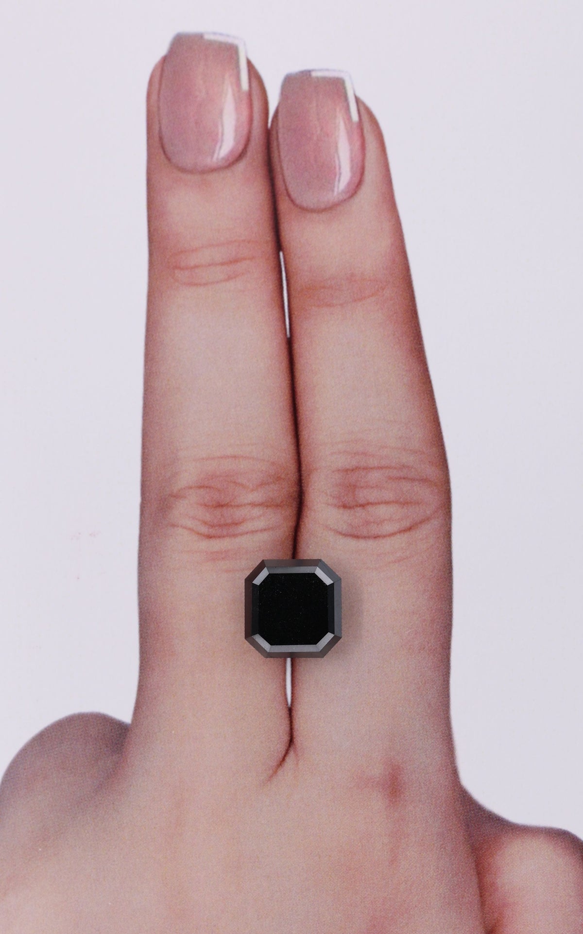 Square Emerald Black Natural Diamond 5.68ct loose diamond