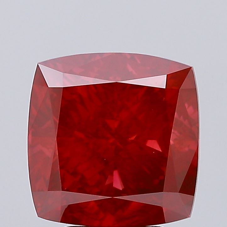Cushion Fancy Vivid Red Lab-grown Diamond 5.09ct VS1 loose diamond