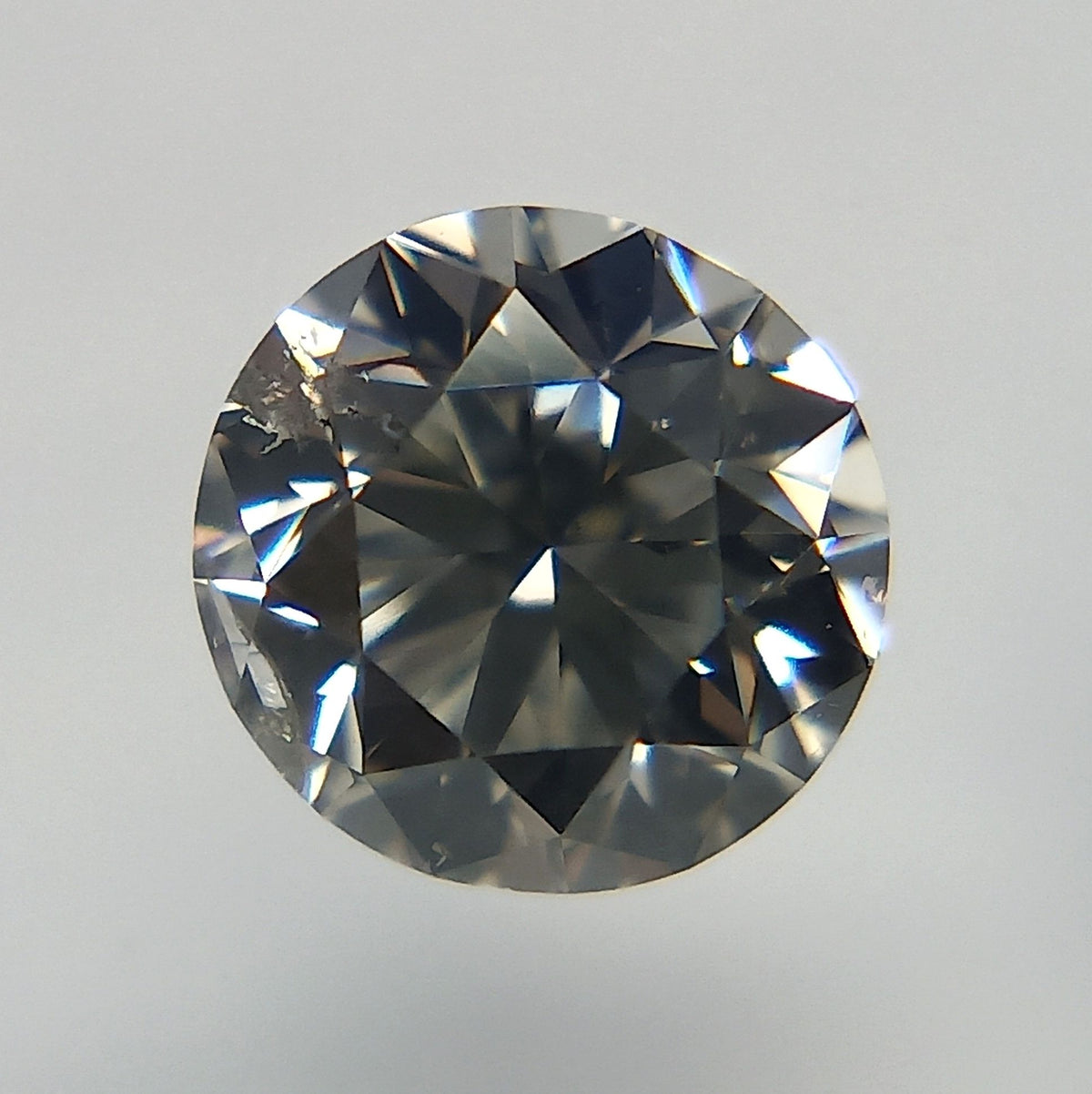Round Fancy Light Gray Natural Diamond 0.4ct SI2 loose diamond