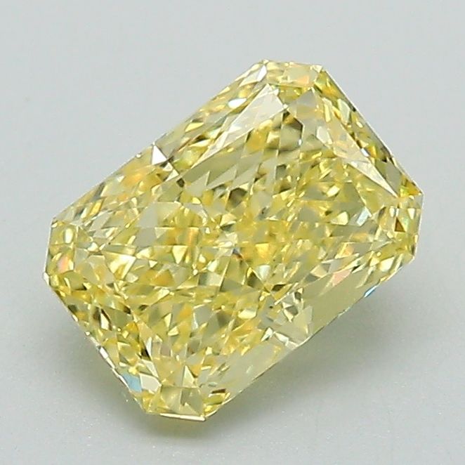 Radiant Fancy Vivid Yellow Lab-grown Diamond 1.18ct VS1 loose diamond