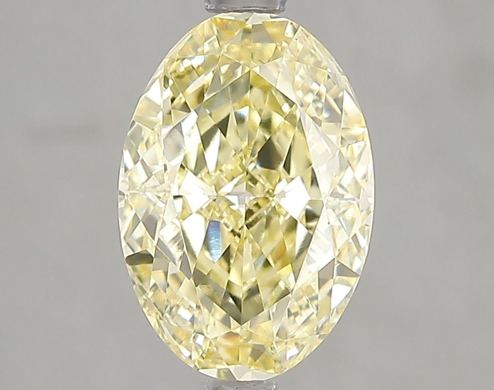 Oval Fancy Intense Yellow Lab-grown Diamond 2.54ct VS1 loose diamond