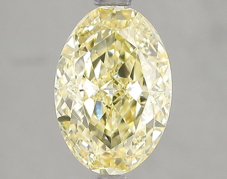Oval Fancy Intense Yellow Lab-grown Diamond 2.54ct VS1 loose diamond