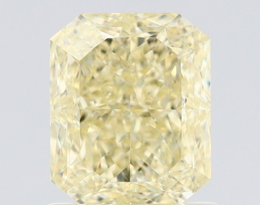 Radiant Fancy Light Yellow Natural Diamond 1.29ct IF loose diamond