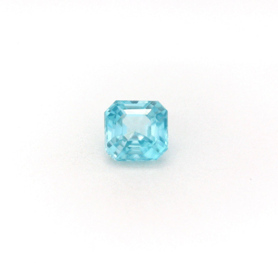 Octagonal Blue Zircon 1.55ct loose gemstone