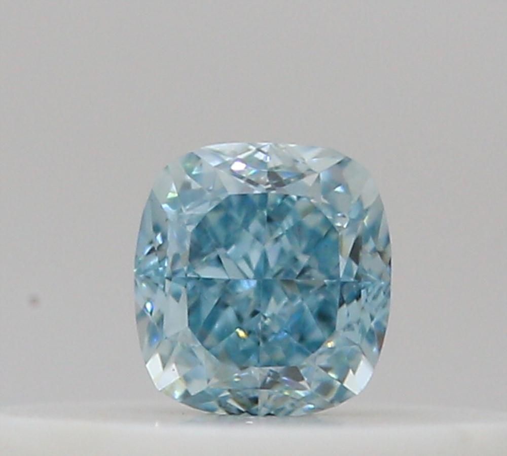 Cushion Fancy Intense Green Blue Natural Diamond 0.16ct SI2 loose diamond