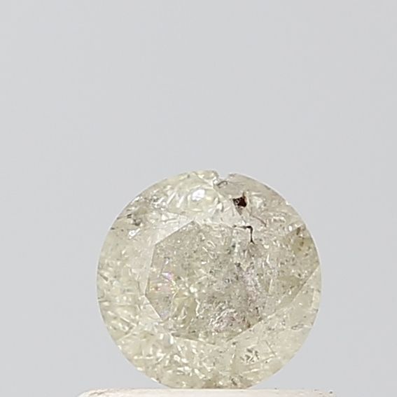 Round Salt And Pepper Natural Diamond 0.43ct I2 loose diamond