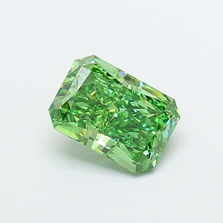 Radiant Fancy Vivid Green Lab-grown Diamond 2.04ct VS2 loose diamond