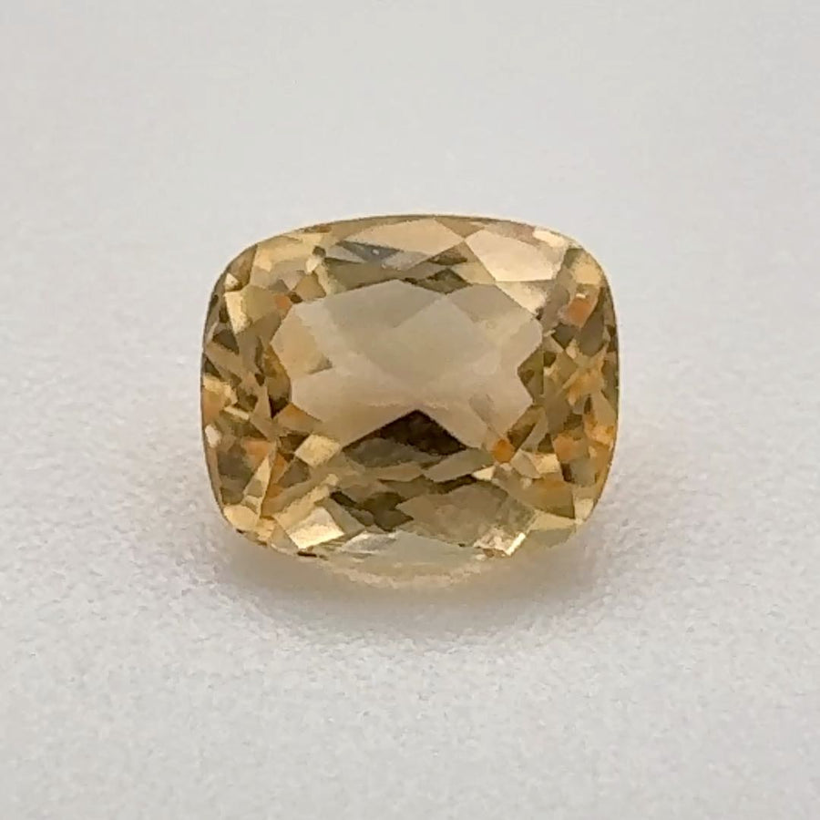Cushion Yellow Topaz 0.875ct loose gemstone