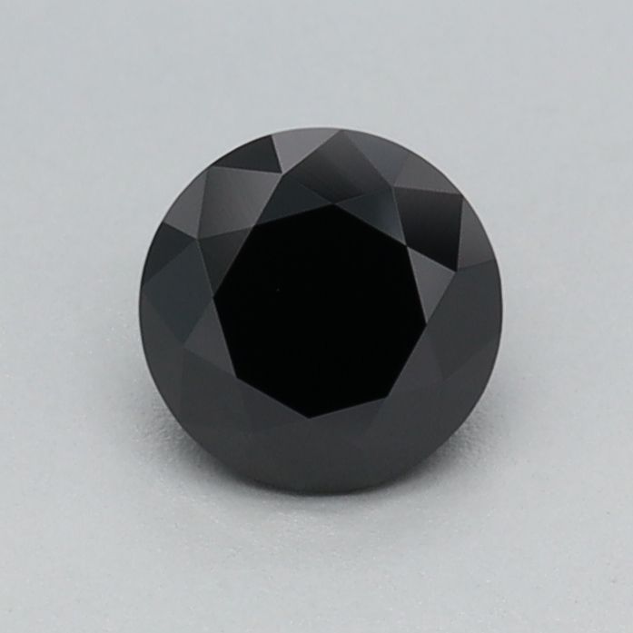 Round Fancy Black Lab-grown Diamond 0.45ct loose diamond