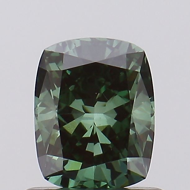 Cushion Fancy Vivid Green Lab-grown Diamond 0.76ct VS1 loose diamond
