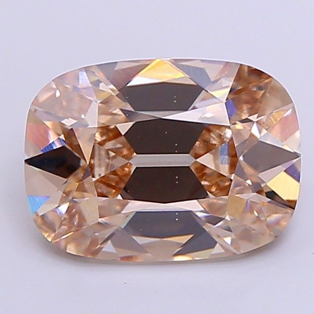 Cushion Fancy Light Brown Lab-grown Diamond 2.73ct VS1 loose diamond