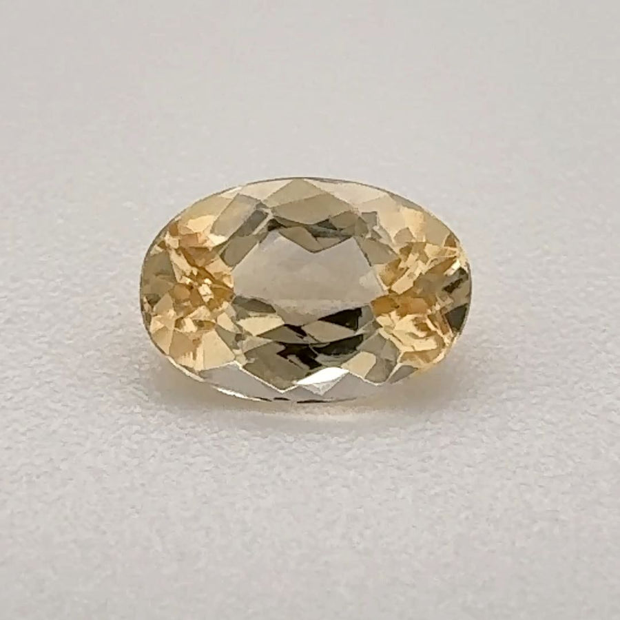 Oval Yellow Topaz 0.585ct loose gemstone
