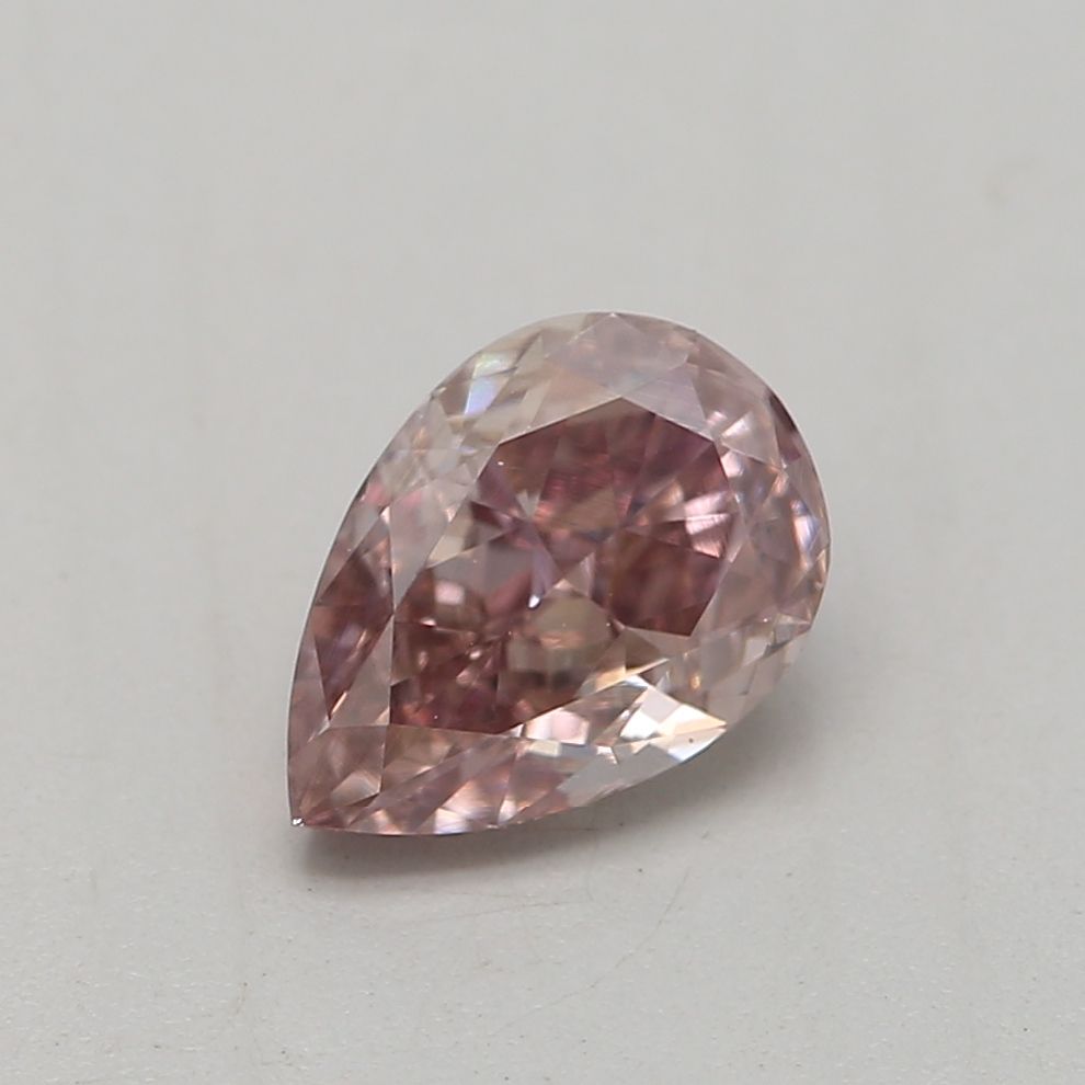 Pear Fancy Pink Natural Diamond 0.4ct VVS1 loose diamond
