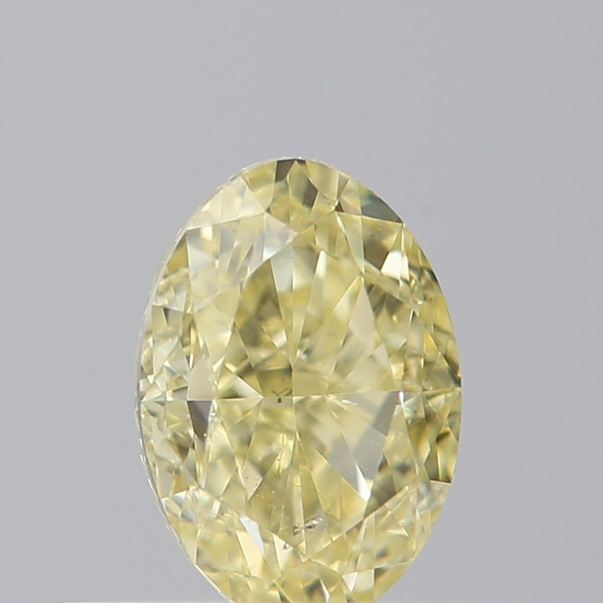 Oval Fancy Yellow Natural Diamond 0.4ct SI1 loose diamond