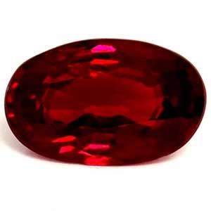 Oval Red Ruby 0.59ct loose gemstone