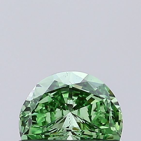 Half Moon Fancy Vivid Green Lab-grown Diamond 0.34ct VS2 loose diamond