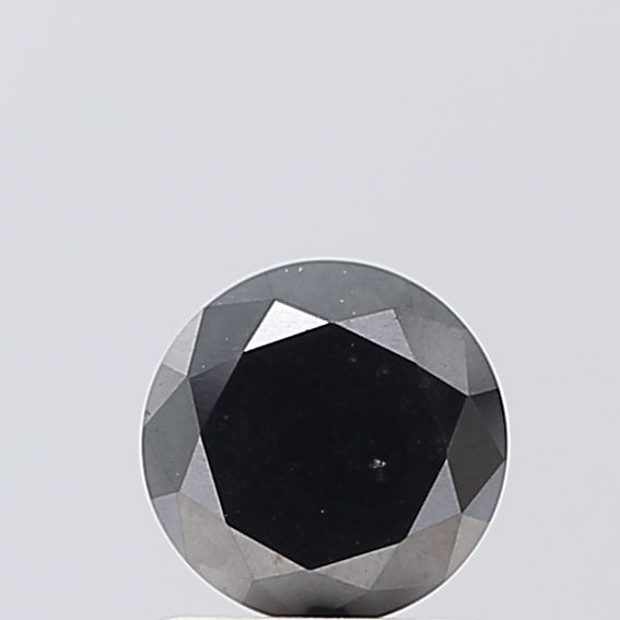 Round Black Natural Diamond 0.96ct VS1 loose diamond