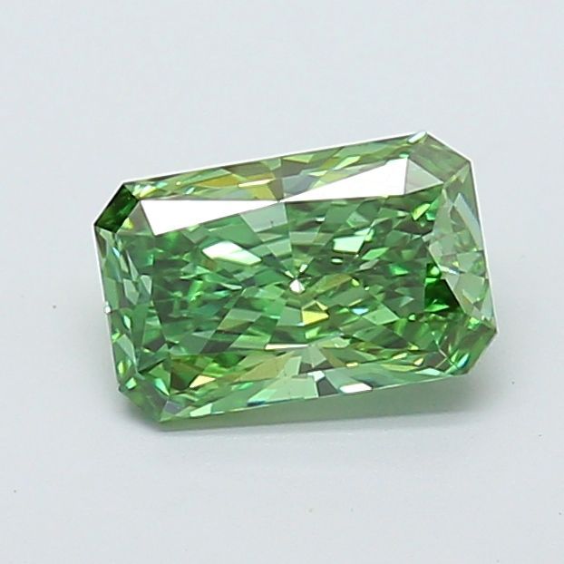 Radiant Fancy Vivid Green Lab-grown Diamond 1.54ct VS1 loose diamond