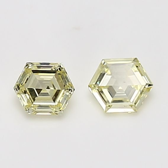 Hexagonal Yellow Natural Diamond 0.23ct VS1 loose diamond