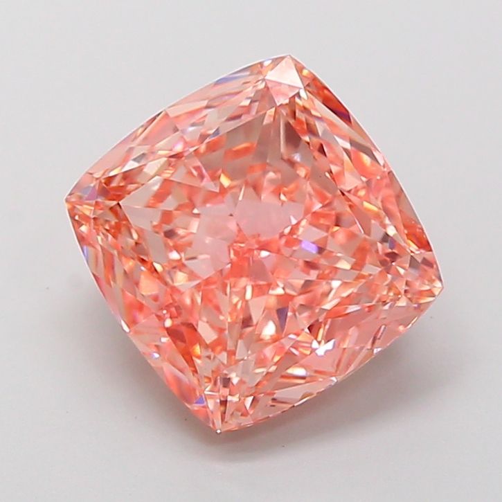 Cushion Fancy Intense Pink Lab-grown Diamond 4.5ct VVS2 loose diamond
