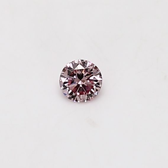 Round Fancy Pink Natural Diamond 0.08ct loose diamond