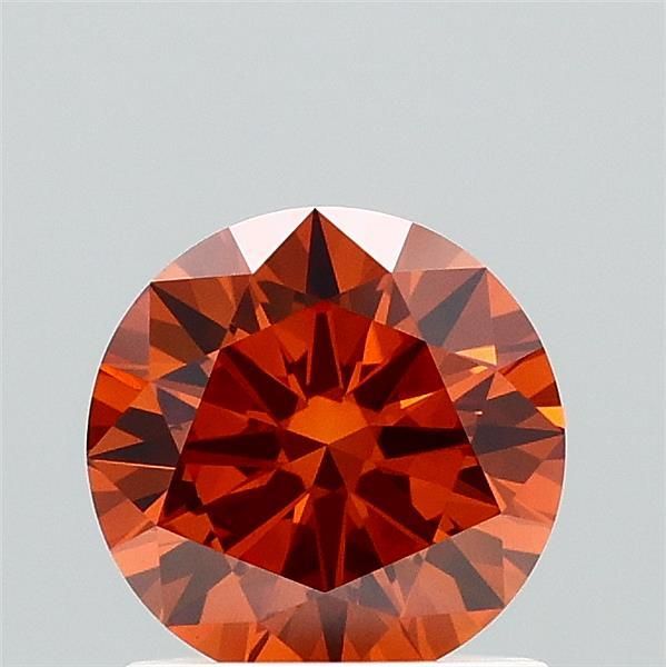 Round Fancy Brownish Orange Lab-grown Diamond 1.09ct VS1 loose diamond