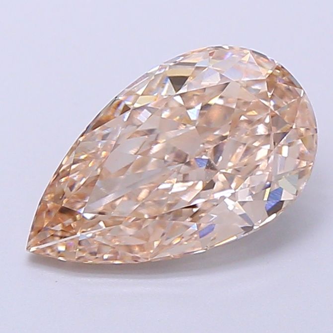 Pear Very Light Brown Lab-grown Diamond 2.09ct VVS2 loose diamond