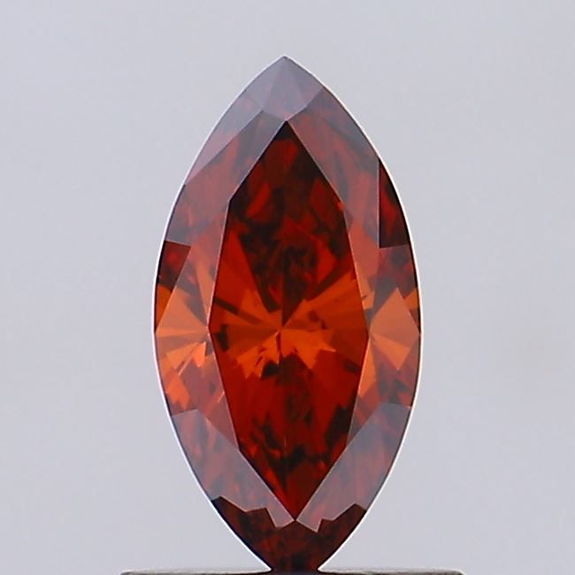 Marquise Fancy Deep Orange Lab-grown Diamond 0.74ct VS1 loose diamond