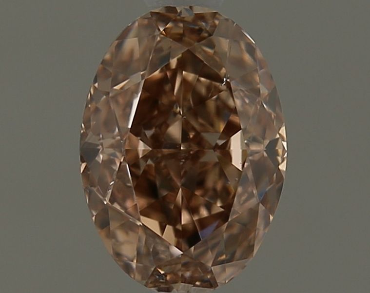 Oval Fancy Orange Brown Natural Diamond 1.01ct SI2 loose diamond