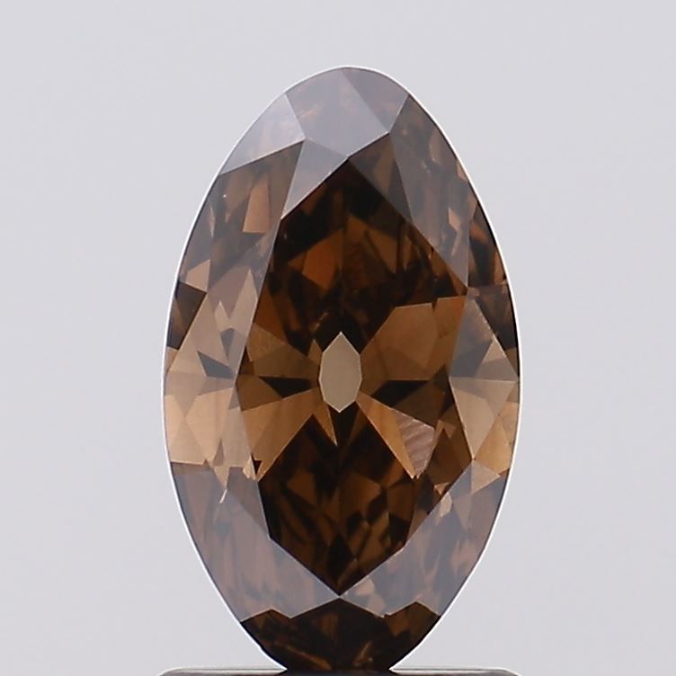 Oval Fancy Deep Brown Lab-grown Diamond 1.08ct VS1 loose diamond