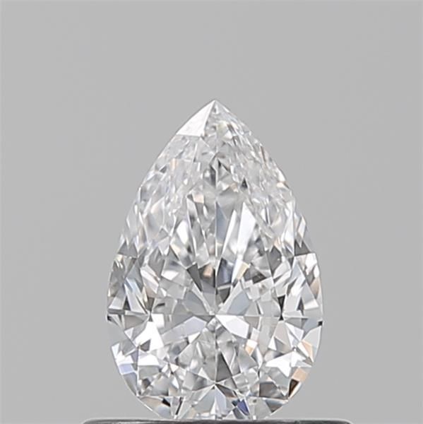 Pear Natural Diamond 0.55ct D VS2