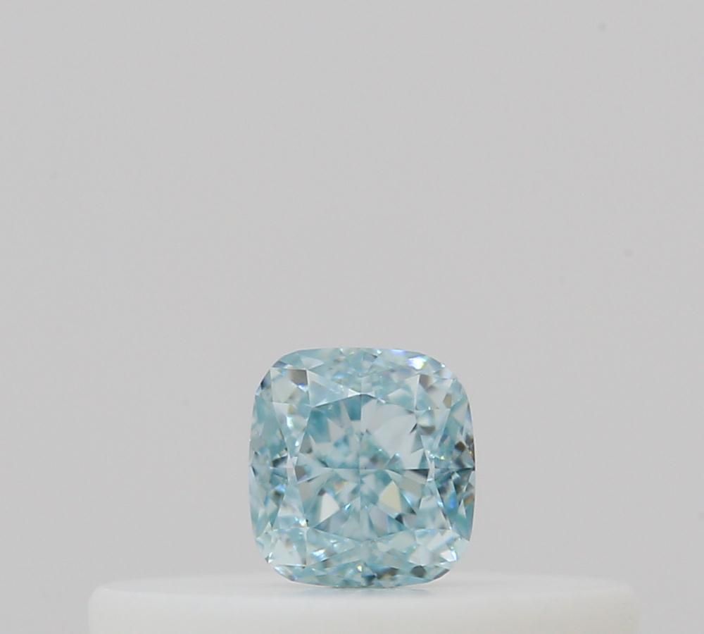 Cushion Fancy Intense Greenish Blue Natural Diamond 0.1ct loose diamond