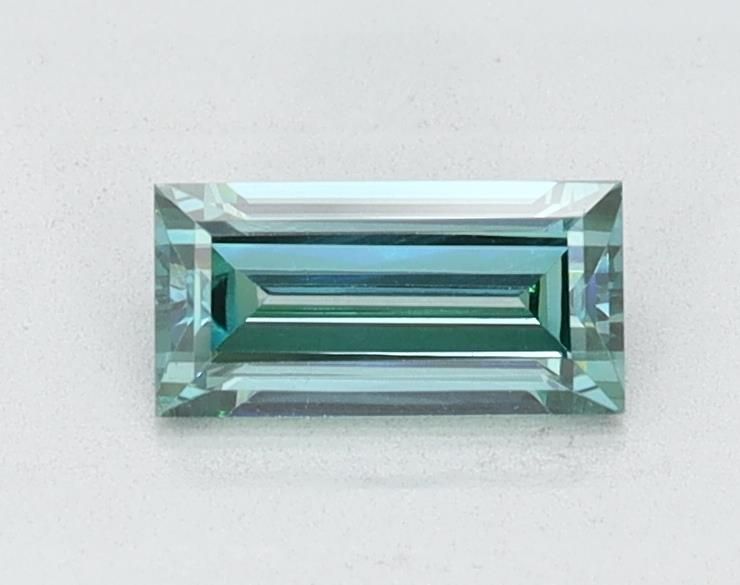 Baguette Green Lab-grown Diamond 0.54ct VS1 loose diamond