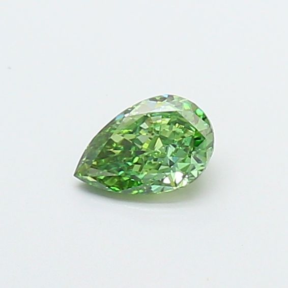 Pear Fancy Vivid Green Lab-grown Diamond 0.34ct VS1 loose diamond