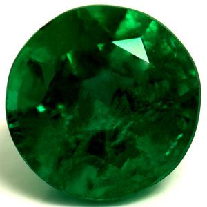 Round Green Emerald 2ct loose gemstone