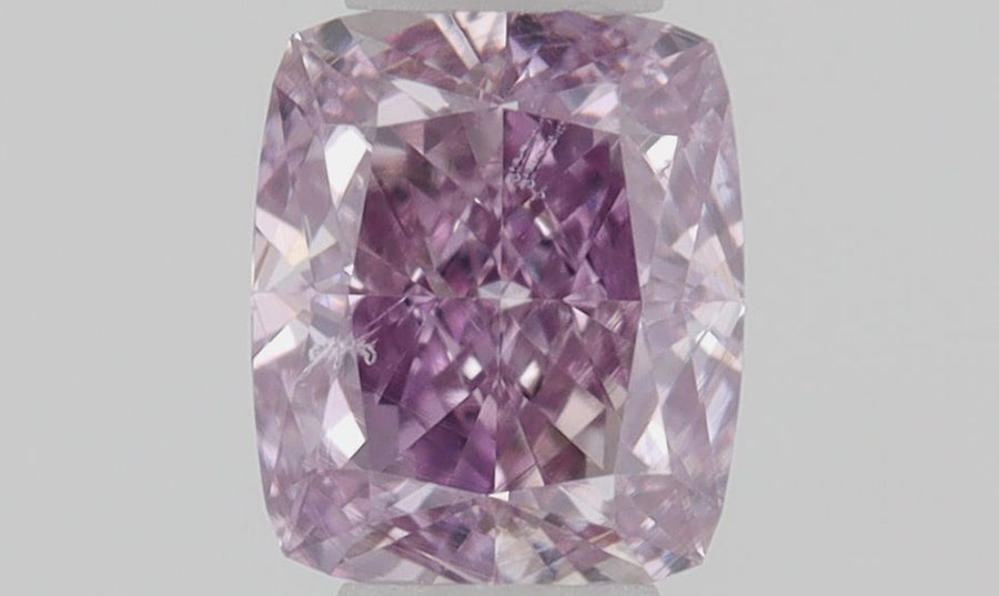Cushion Fancy Intense Pink Purple Natural Diamond 0.27ct SI2 loose diamond