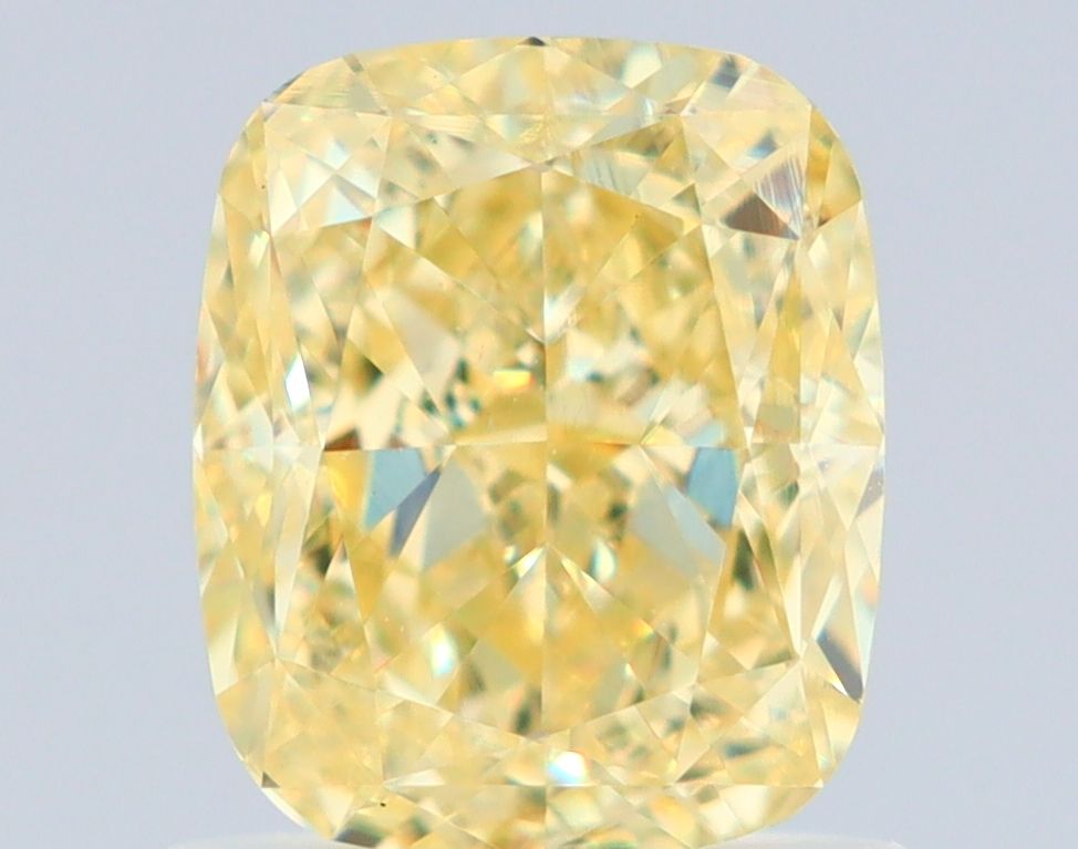 Cushion Fancy Yellow Natural Diamond 1.3ct VS1 loose diamond