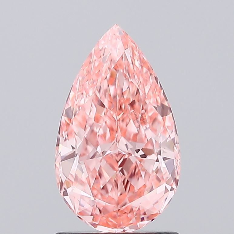 Pear Fancy Vivid Pink Lab-grown Diamond 1.5ct VVS2 loose diamond