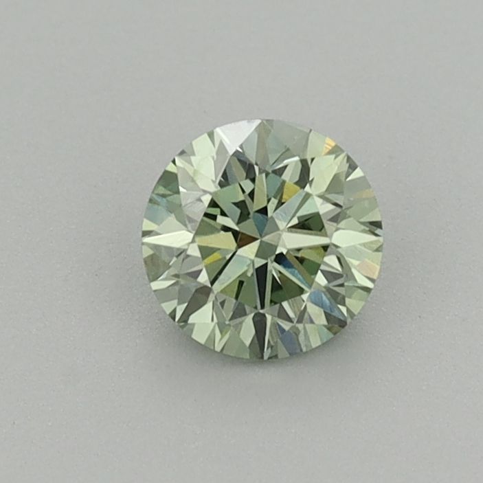 Round Fancy Vivid Green Lab-grown Diamond 0.43ct VS1 loose diamond