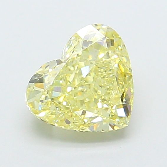 Heart Fancy Yellow Lab-grown Diamond 1.58ct VS1 loose diamond