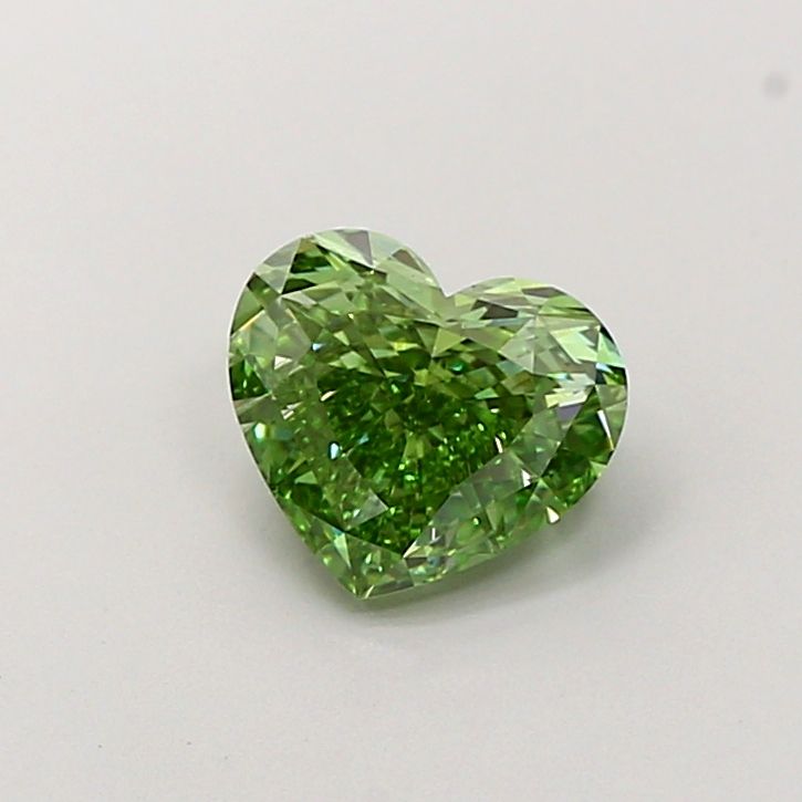 Heart Fancy Vivid Green Lab-grown Diamond 0.28ct VS1 loose diamond