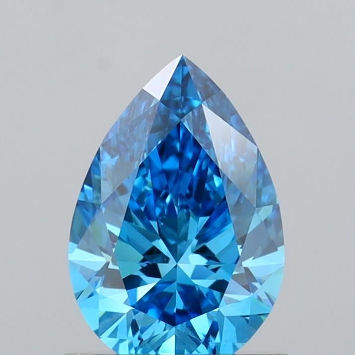 Pear Fancy Vivid Blue Lab-grown Diamond 1.02ct VVS2 loose diamond