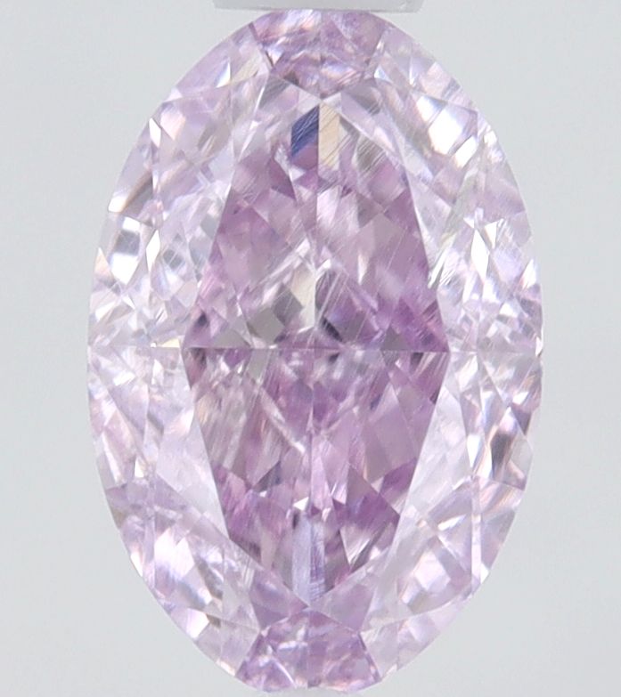 Oval Fancy Intense Pinkish Purple Natural Diamond 0.5ct I1 loose diamond